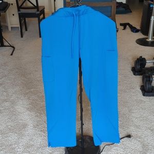 Mandala scrub pants royal blue size s